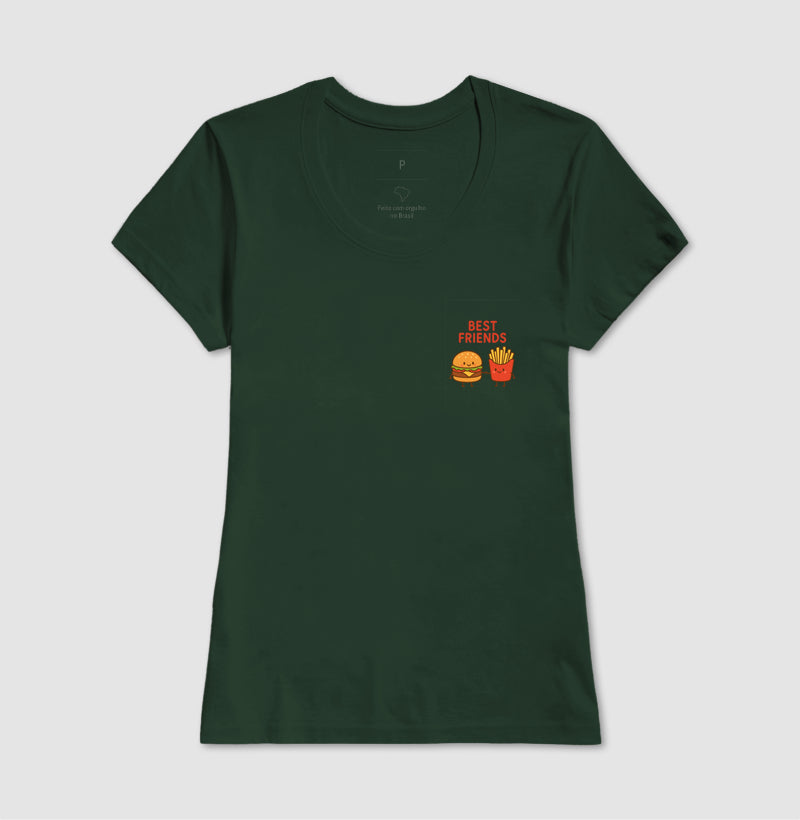 Camiseta Best Friends Hamburguer e Fritas