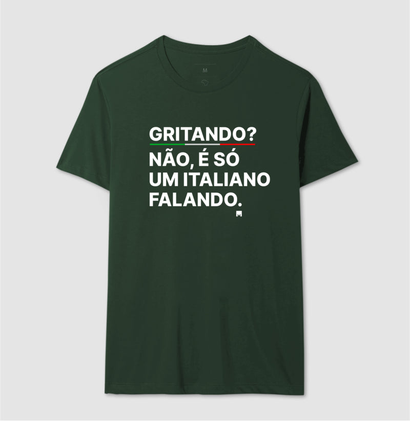 Camiseta Falando como um Italiano