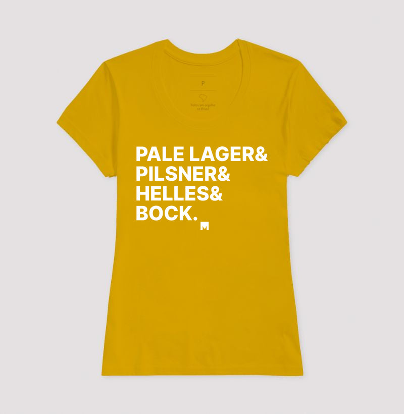 Camiseta Pale Lager, Pilsner, Heller e Bock