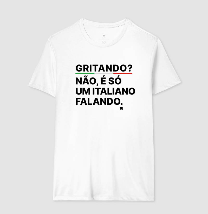 Camiseta Falando como um Italiano