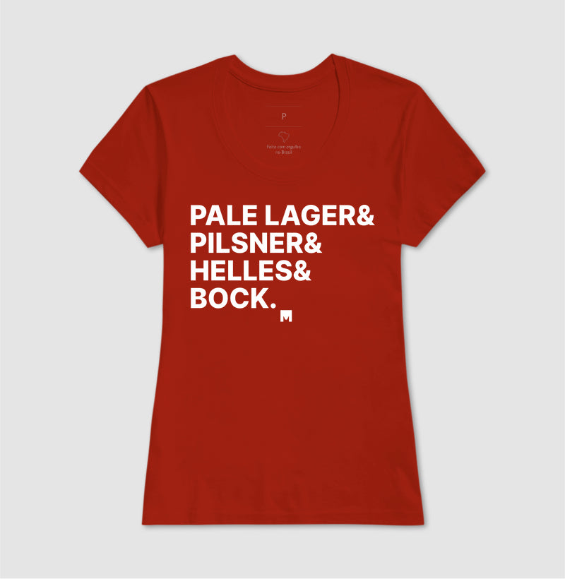Camiseta Pale Lager, Pilsner, Heller e Bock