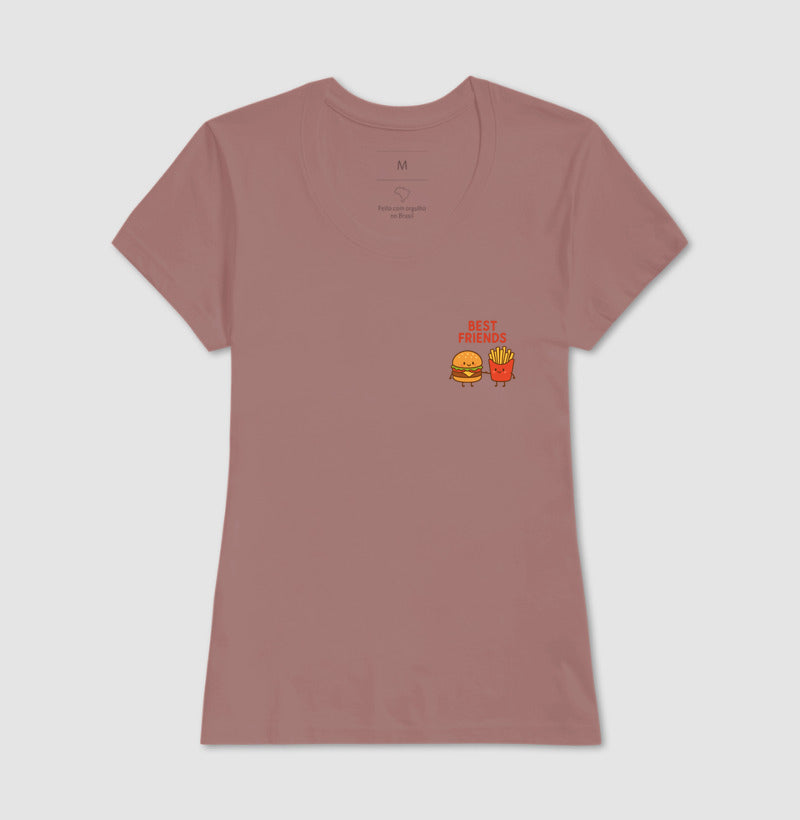 Camiseta Best Friends Hamburguer e Fritas