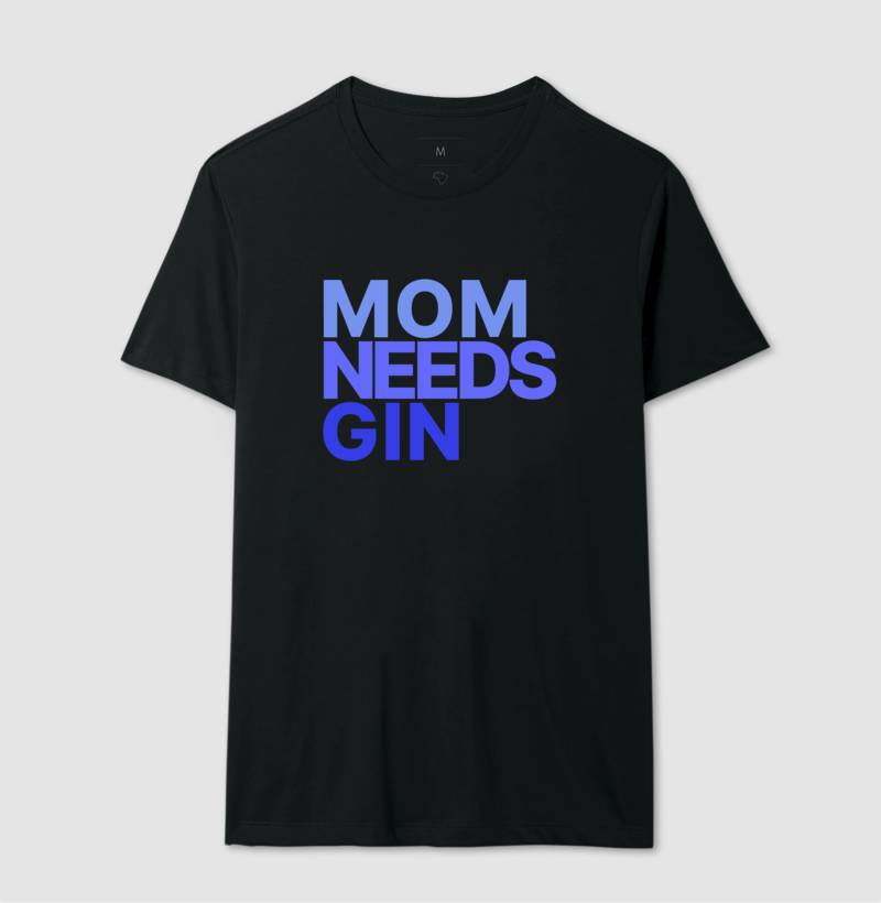 Camiseta Mom Needs Gin