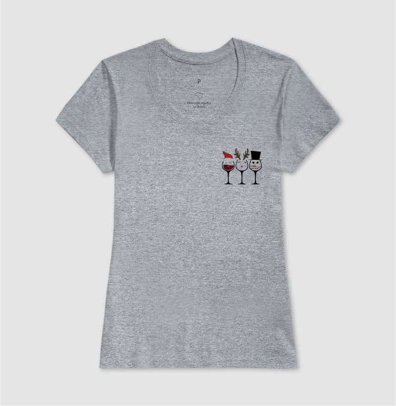 Camiseta Taças natalinas