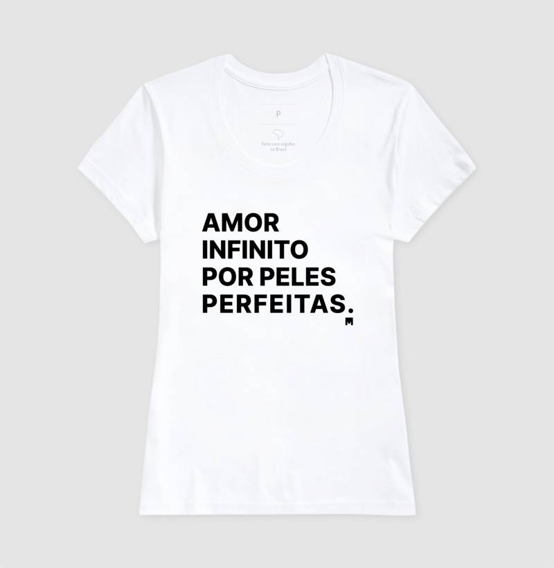 Camiseta Amor Infinito por Peles Perfeitas