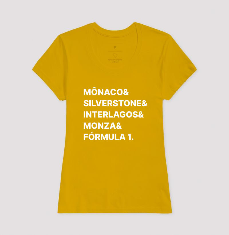 Camiseta Circuitos F1