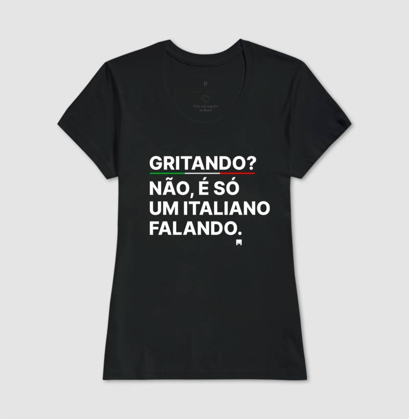 Camiseta Falando como um Italiano