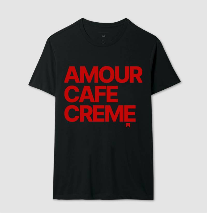 Camiseta Amour Cafe Creme