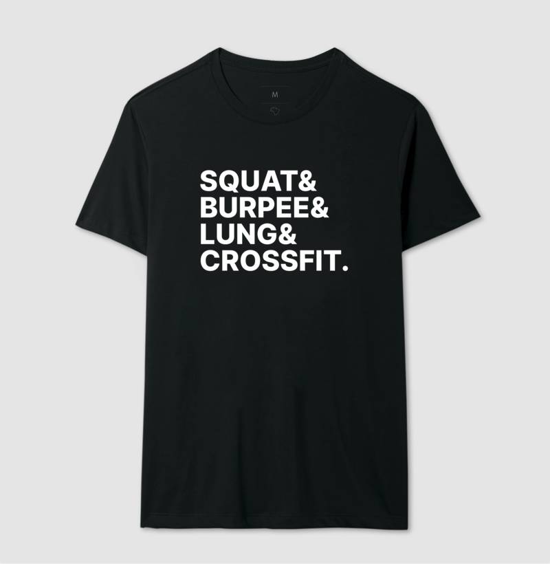 Camiseta Squat & Burpee & Lung & Crossfit