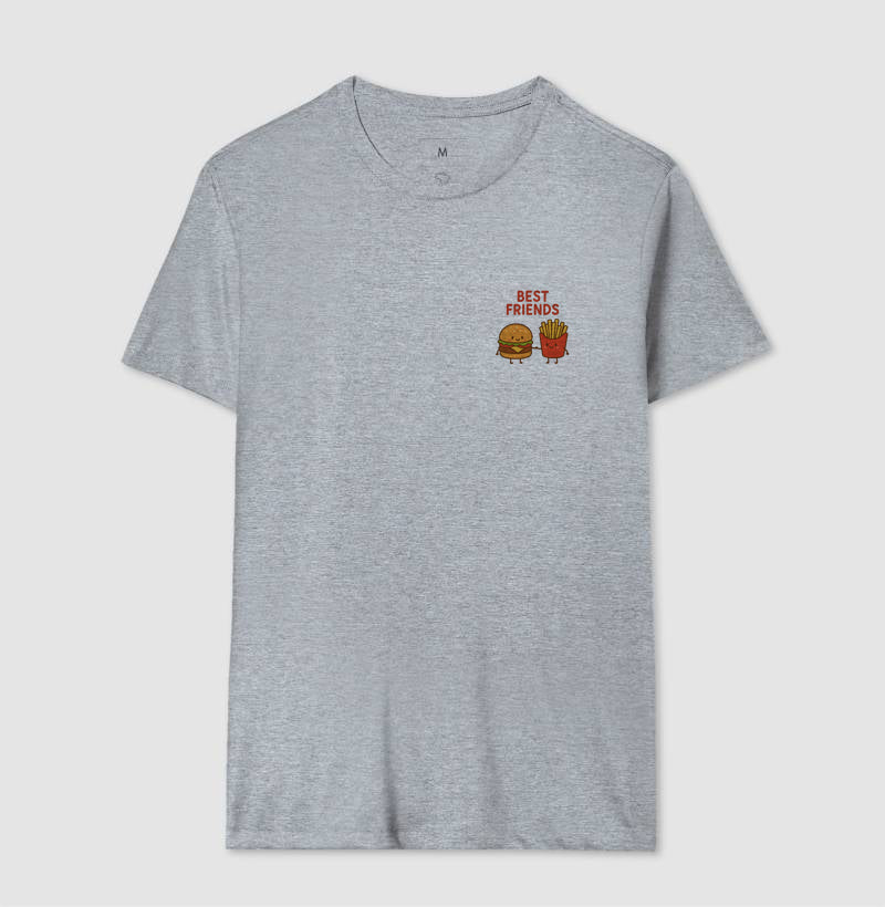 Camiseta Best Friends Hamburguer e Fritas