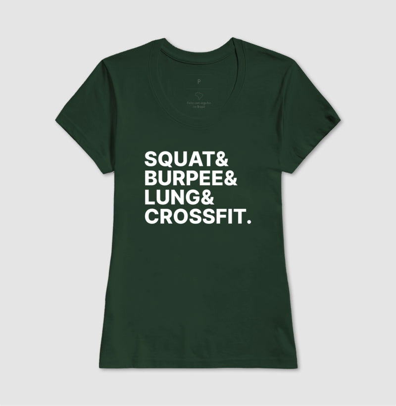 Camiseta Squat & Burpee & Lung & Crossfit