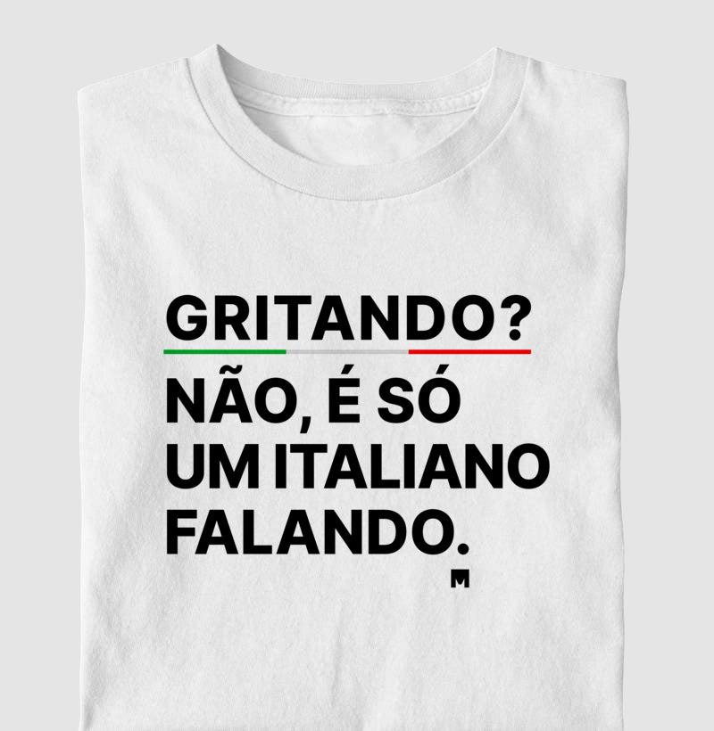 Camiseta Falando como um Italiano