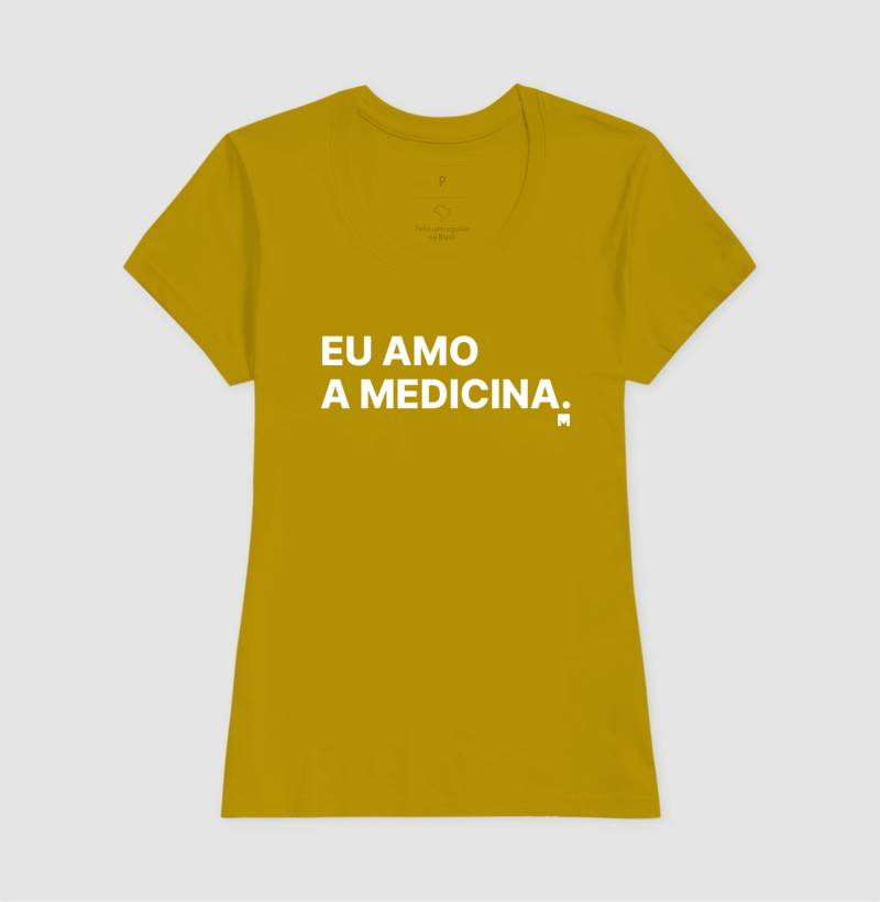 Camiseta Eu amo a medicina