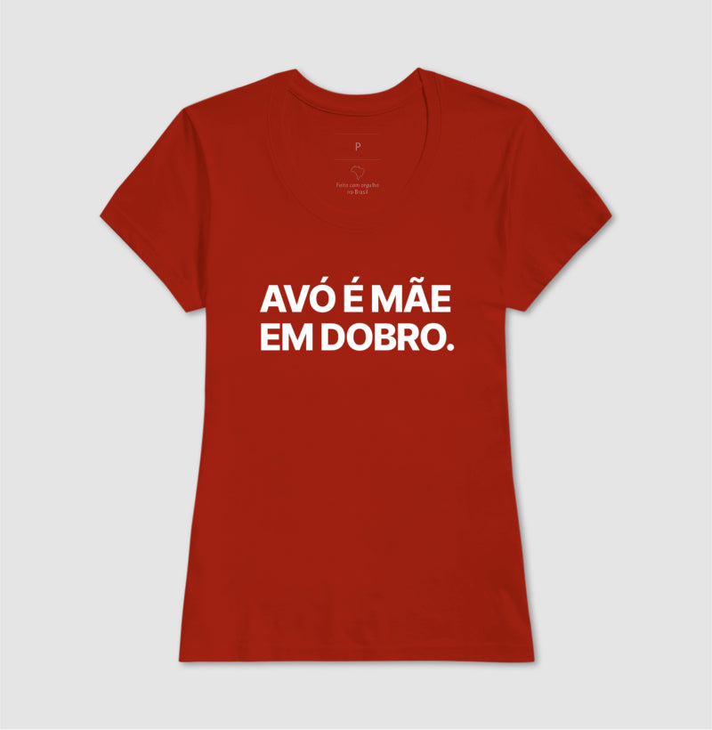 Camiseta Avó é Mãe em dobro
