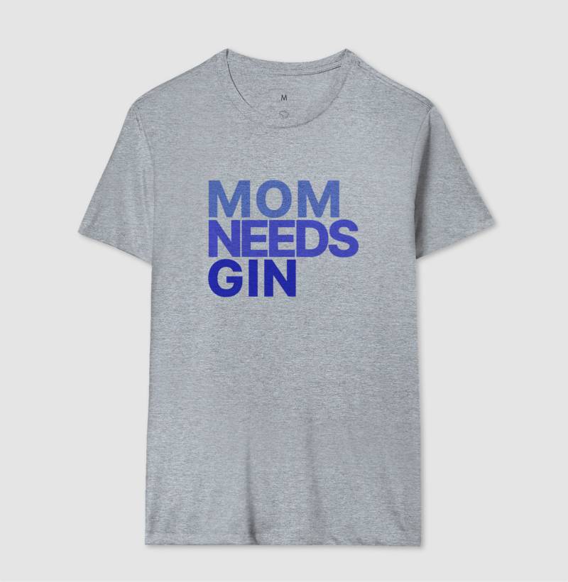 Camiseta Mom Needs Gin