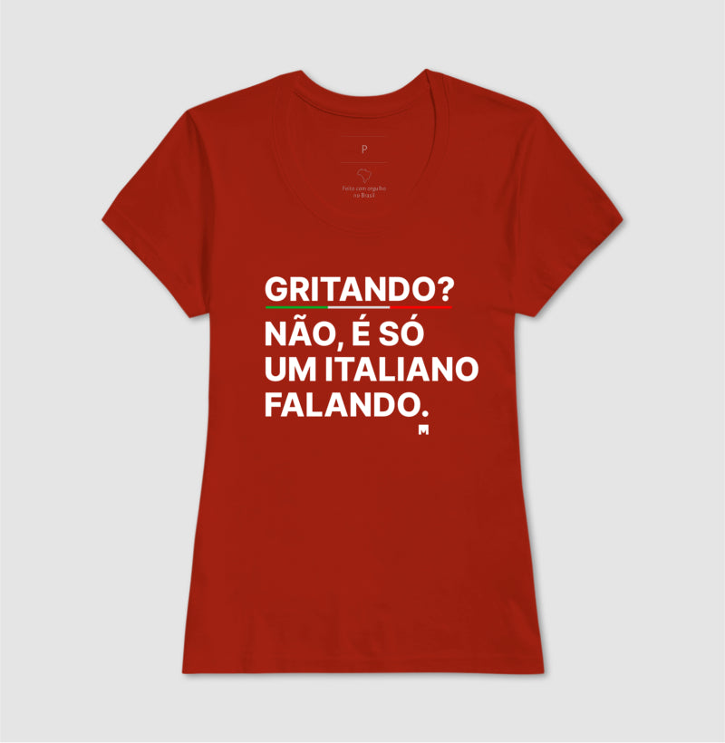 Camiseta Falando como um Italiano