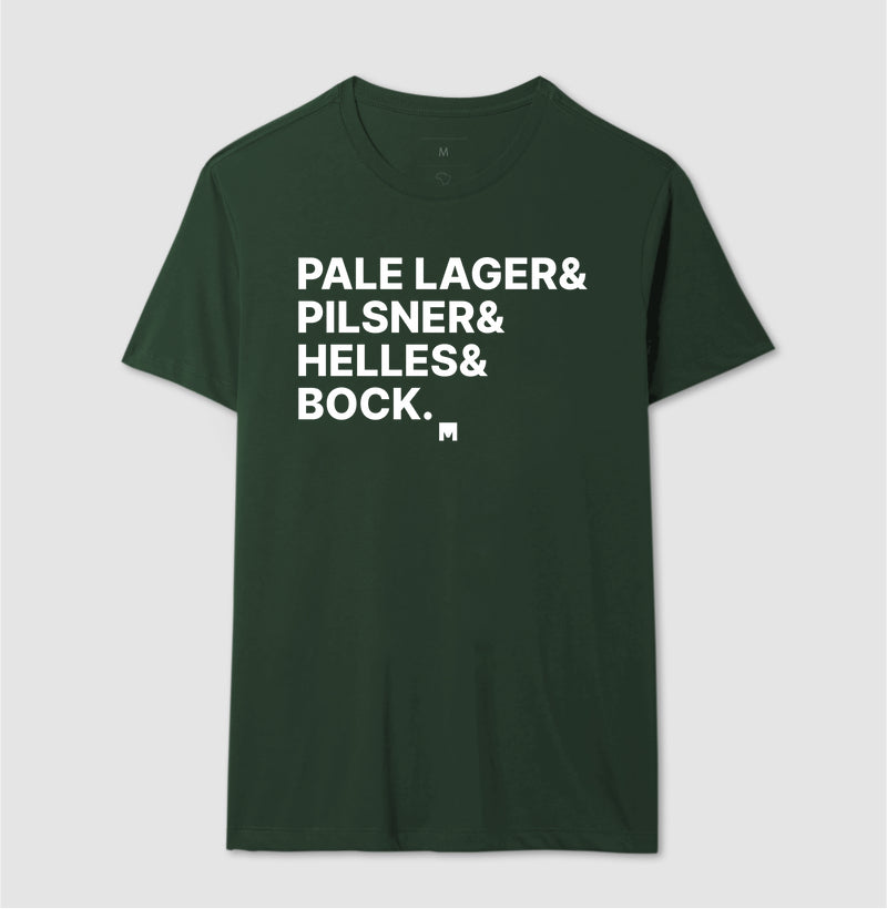 Camiseta Pale Lager, Pilsner, Heller e Bock