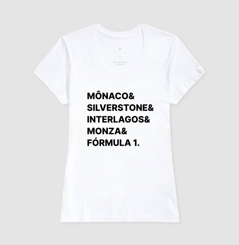 Camiseta Circuitos F1