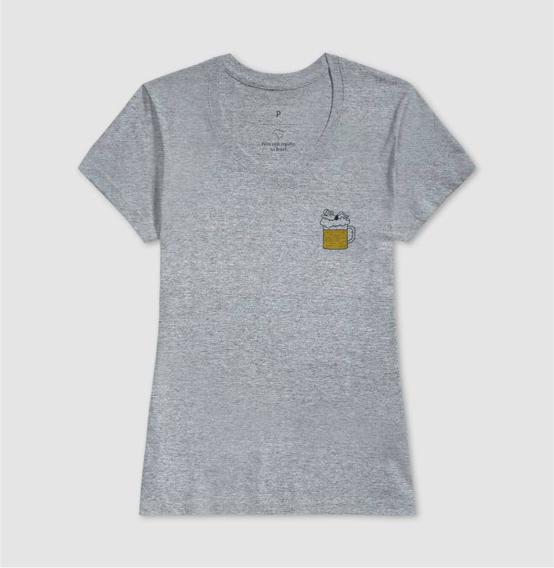 CAMISETA NAS NUVENS COM CERVEJA