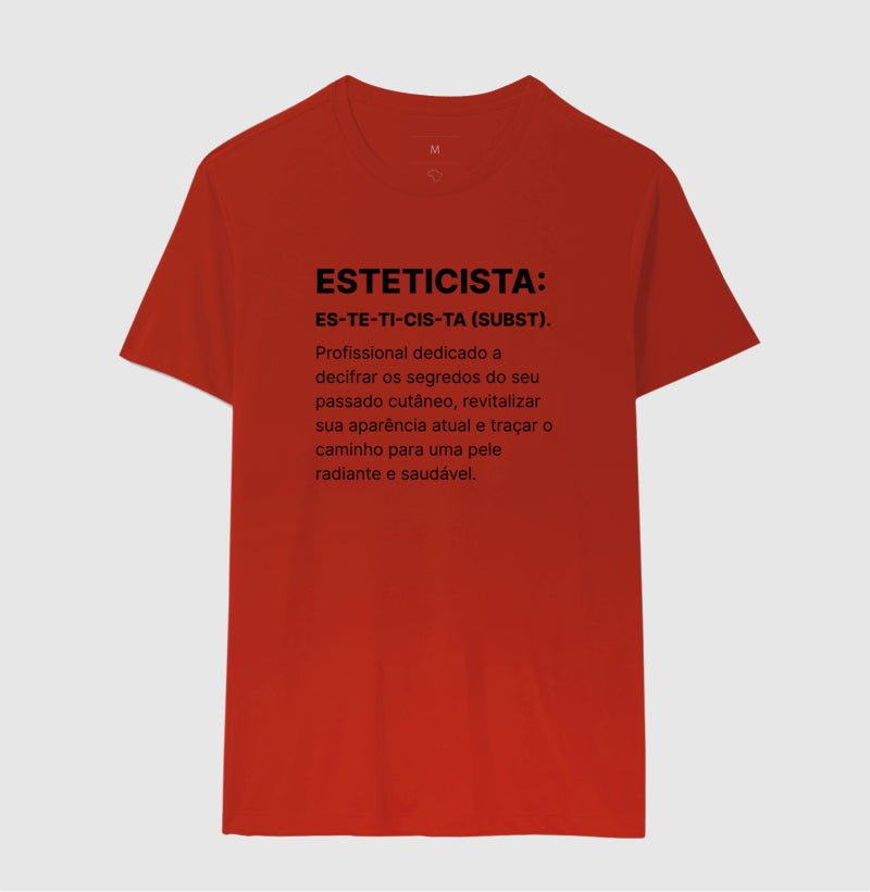Camiseta Esteticista CIENTISTA ARTISTA MAGO DA BELEZA