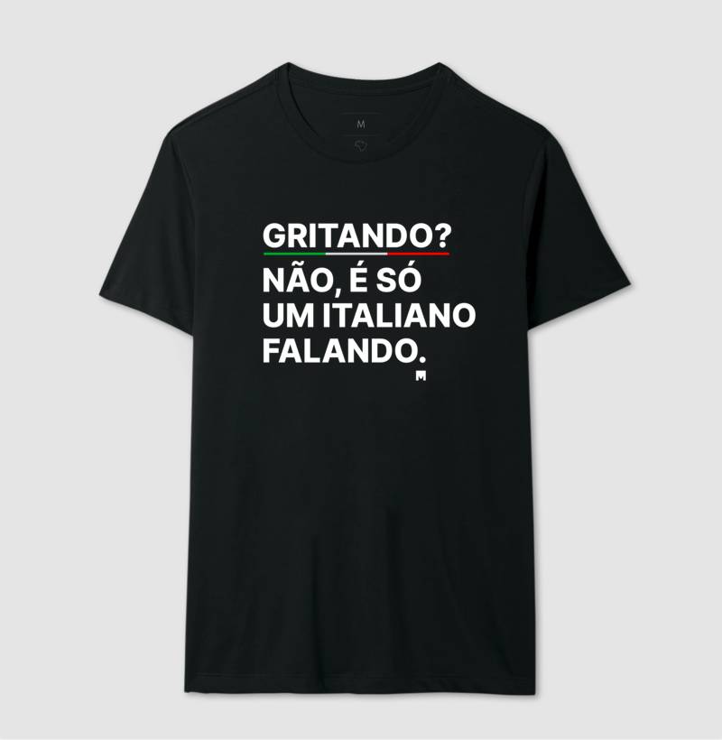 Camiseta Falando como um Italiano