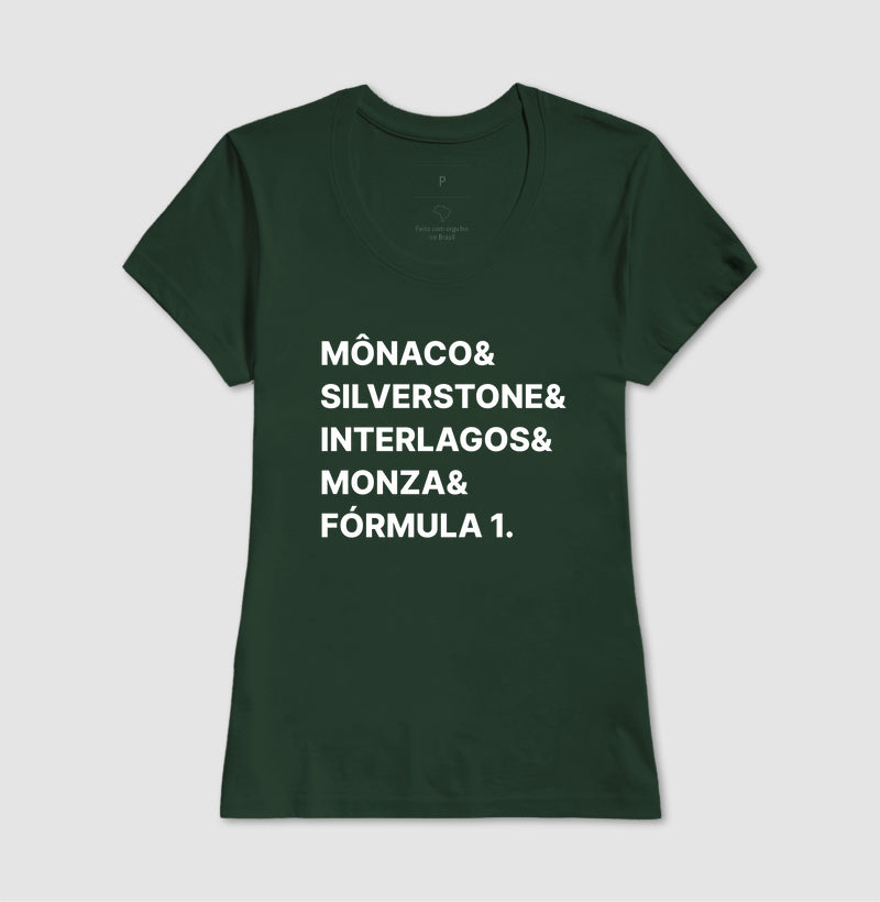Camiseta Circuitos F1