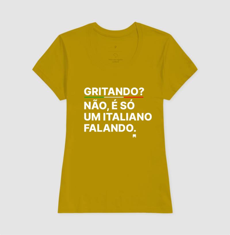Camiseta Falando como um Italiano
