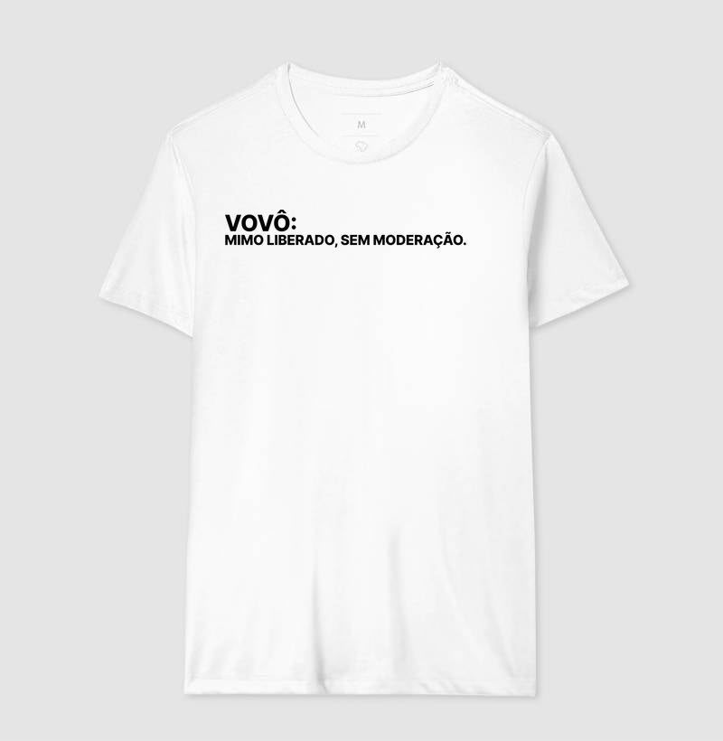 Camiseta Vovô mimo liberado sem moderação