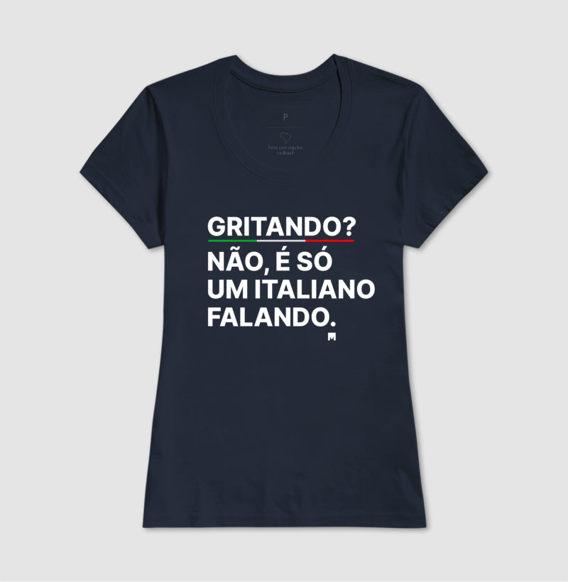 Camiseta Falando como um Italiano