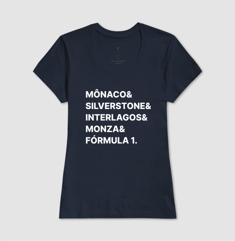 Camiseta Circuitos F1
