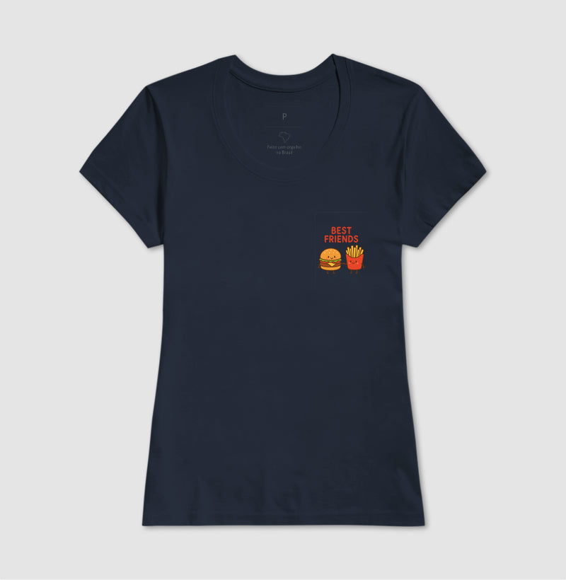 Camiseta Best Friends Hamburguer e Fritas
