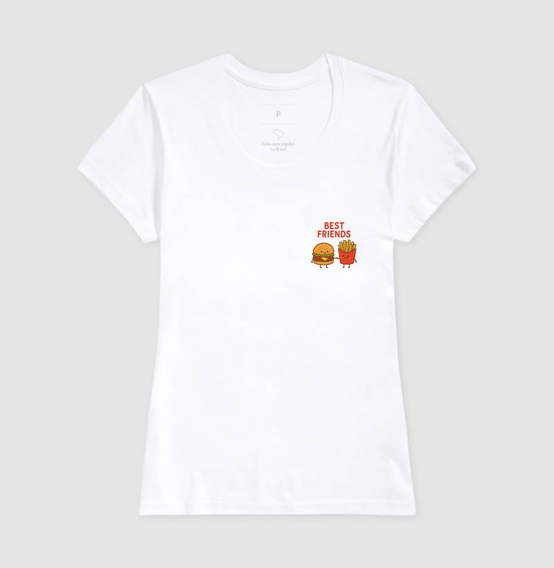 Camiseta Best Friends Hamburguer e Fritas