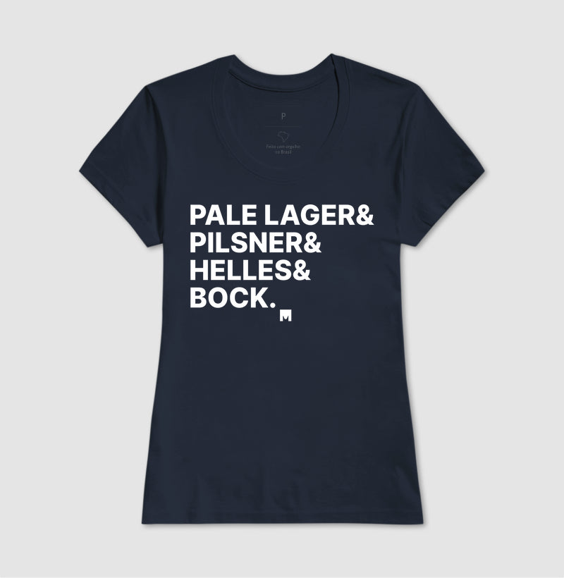Camiseta Pale Lager, Pilsner, Heller e Bock