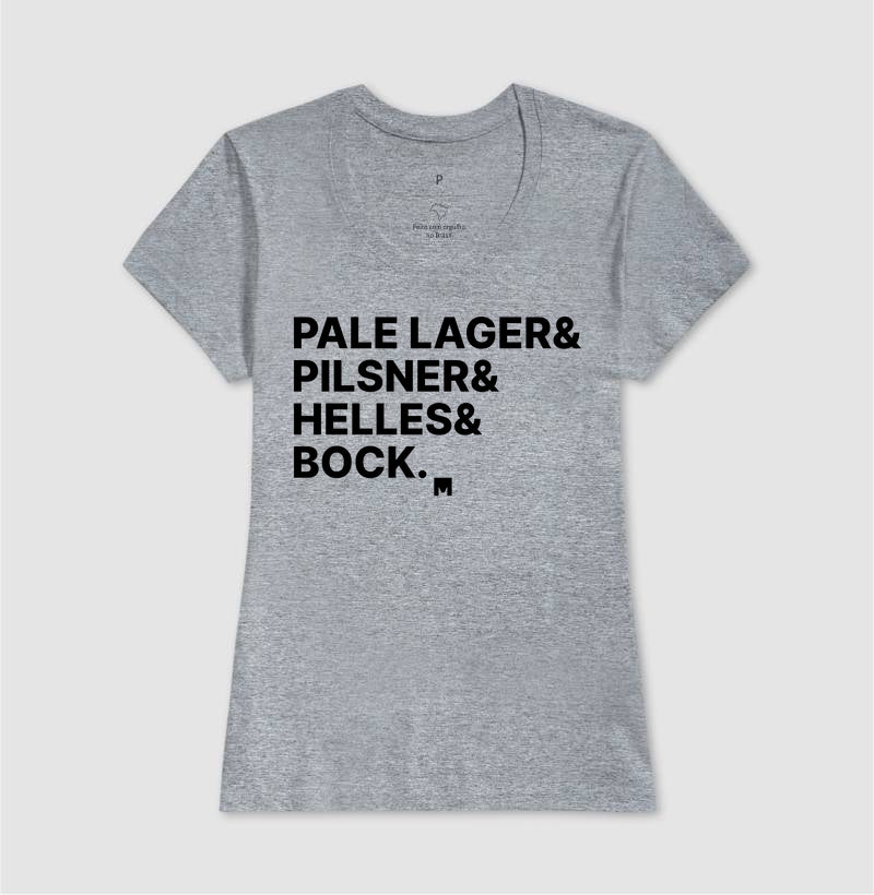 Camiseta Pale Lager, Pilsner, Heller e Bock