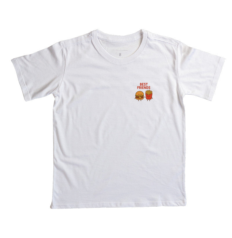 Camiseta Best Friends Hamburguer e Fritas INFANTIL