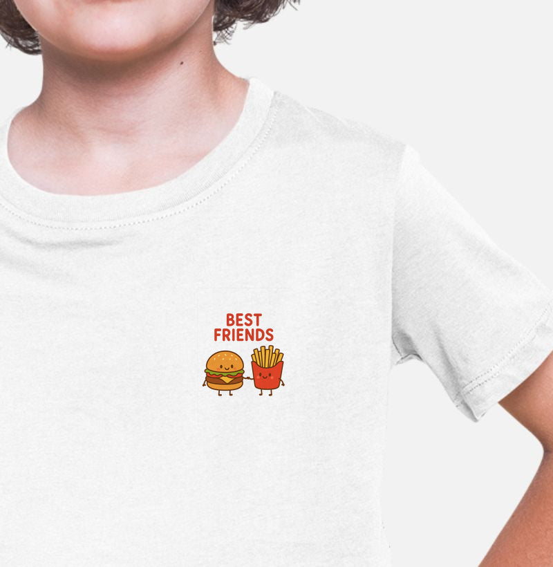 Camiseta Best Friends Hamburguer e Fritas INFANTIL