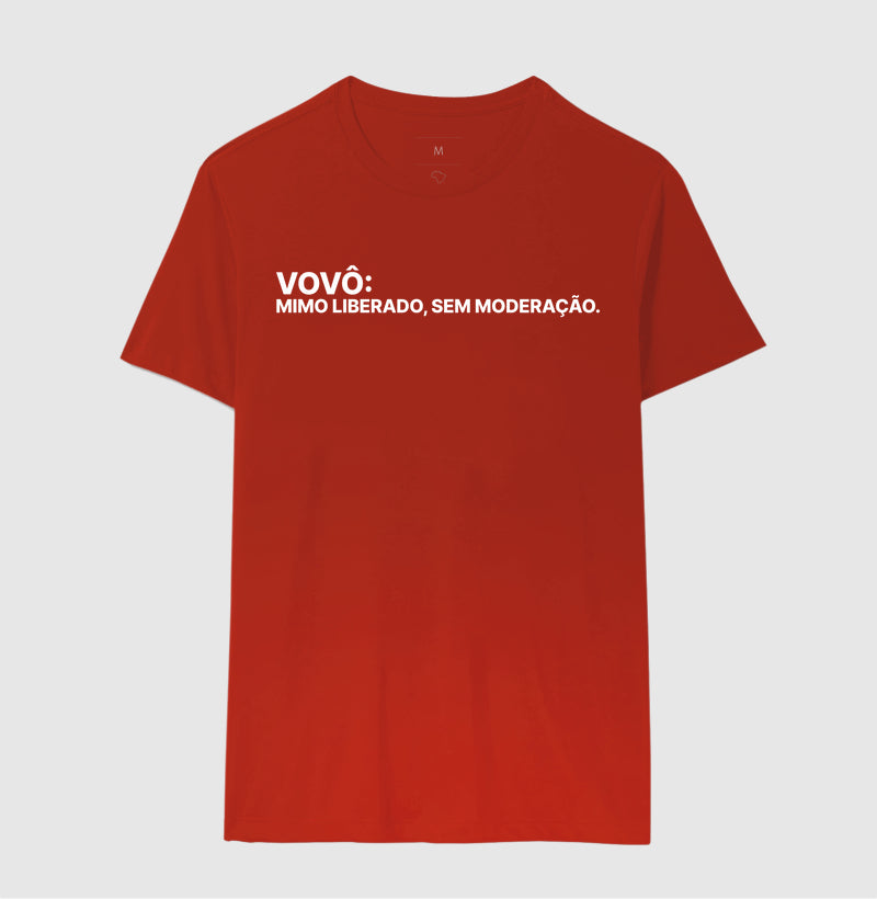 Camiseta Vovô mimo liberado sem moderação