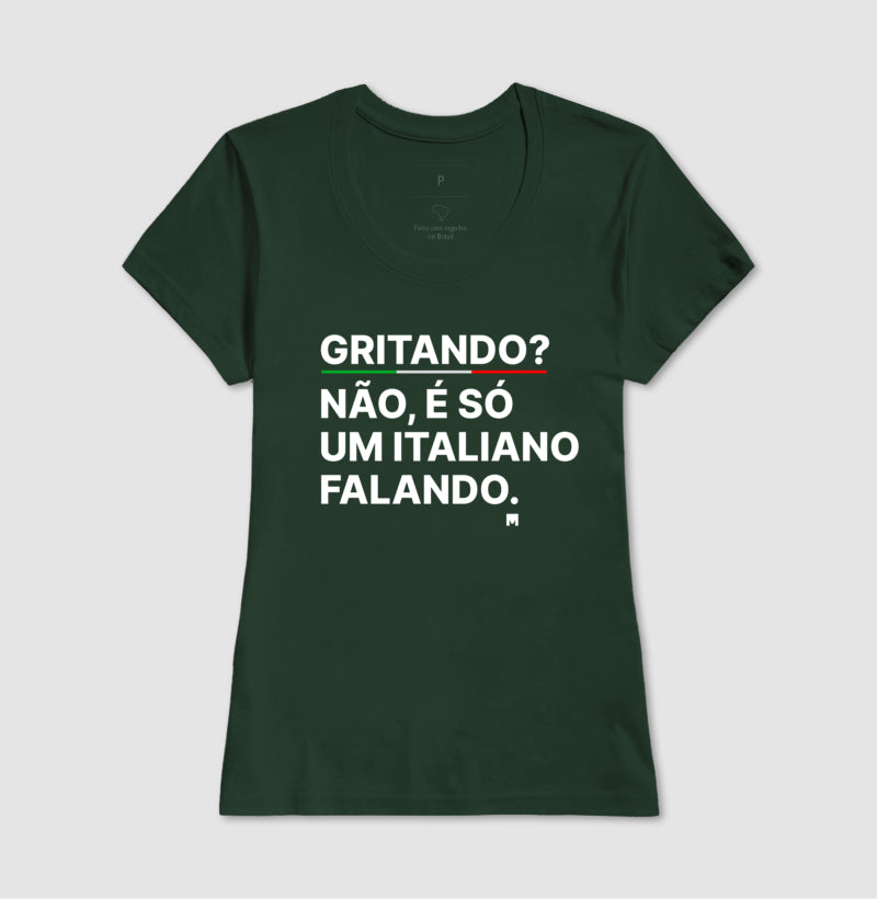 Camiseta Falando como um Italiano