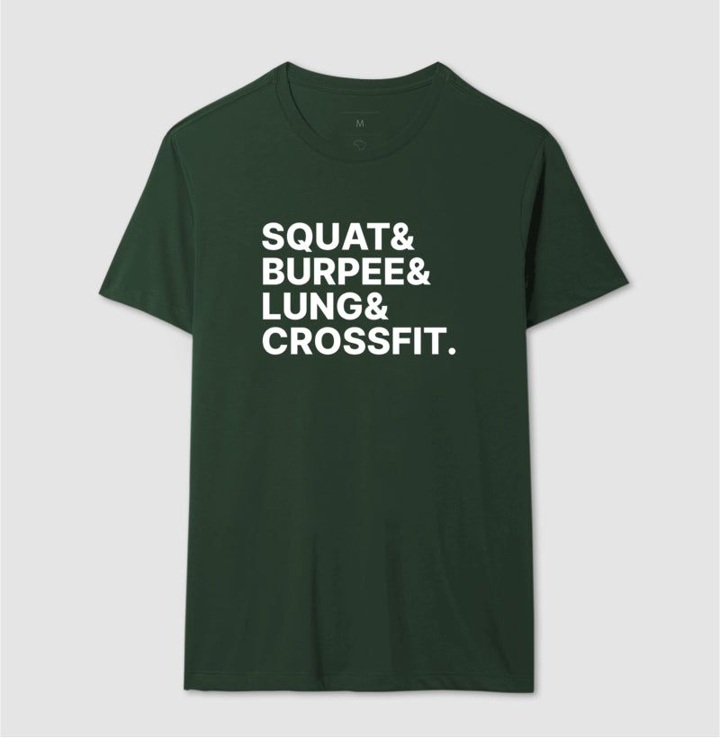 Camiseta Squat & Burpee & Lung & Crossfit