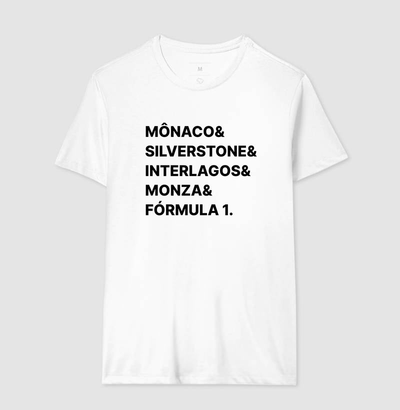 Camiseta Circuitos F1