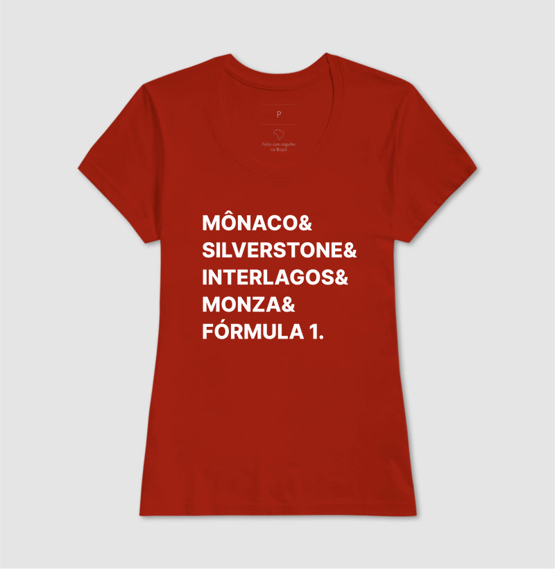 Camiseta Circuitos F1