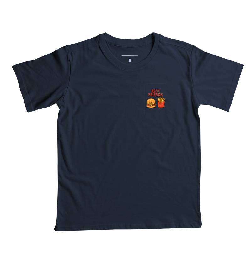 Camiseta Best Friends Hamburguer e Fritas INFANTIL