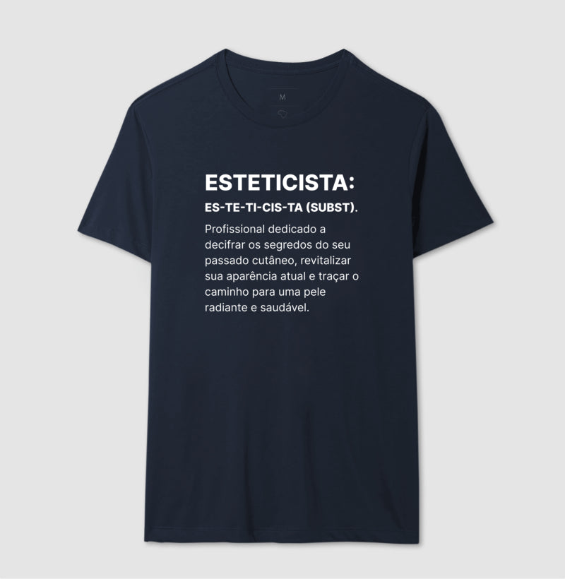 Camiseta Esteticista CIENTISTA ARTISTA MAGO DA BELEZA