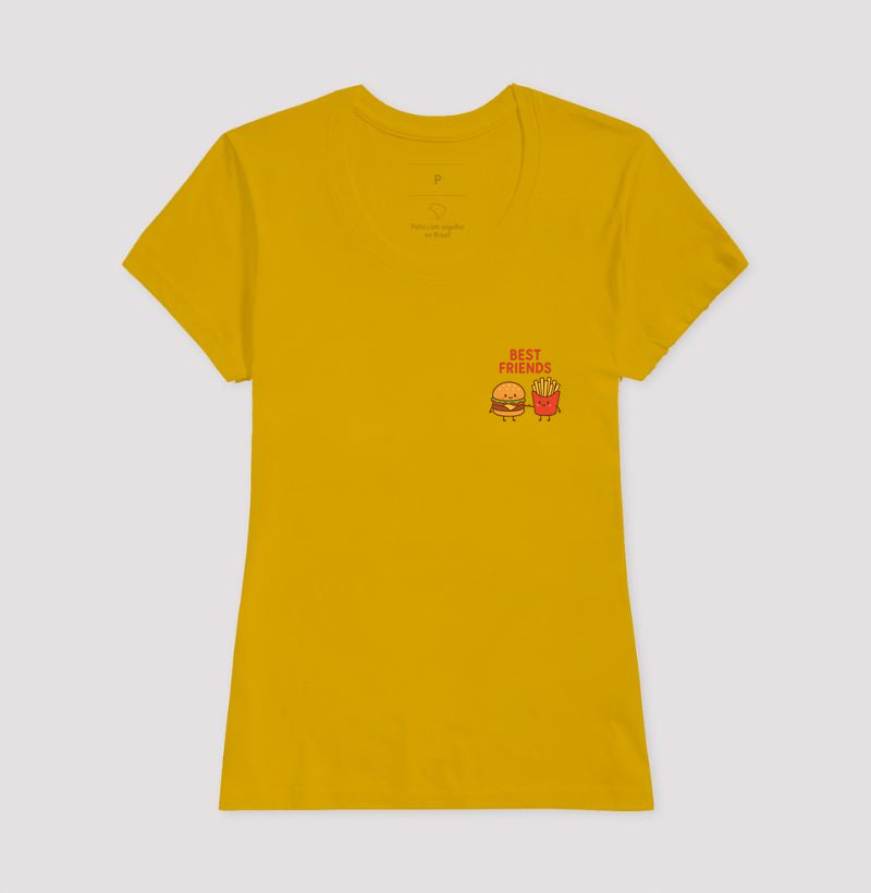 Camiseta Best Friends Hamburguer e Fritas