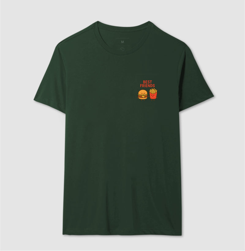Camiseta Best Friends Hamburguer e Fritas