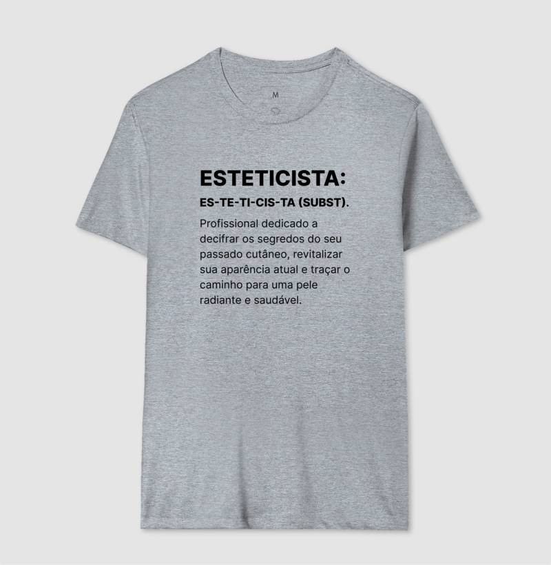 Camiseta Esteticista CIENTISTA ARTISTA MAGO DA BELEZA