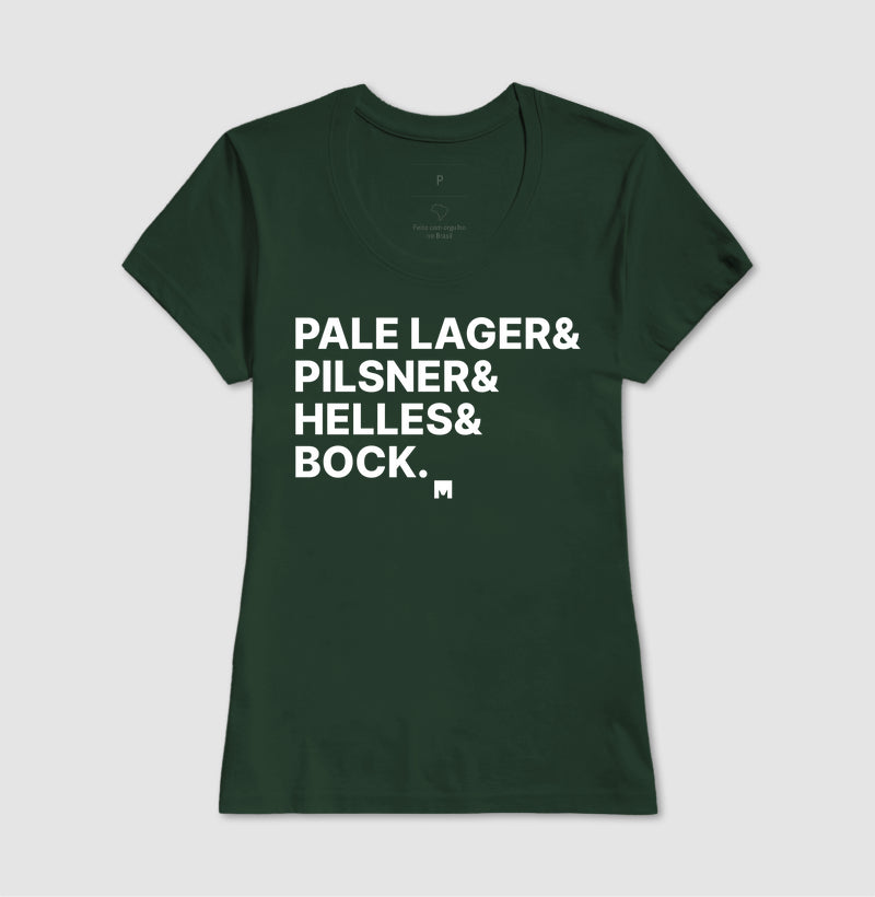 Camiseta Pale Lager, Pilsner, Heller e Bock