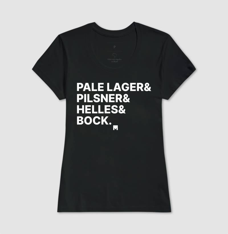Camiseta Pale Lager, Pilsner, Heller e Bock