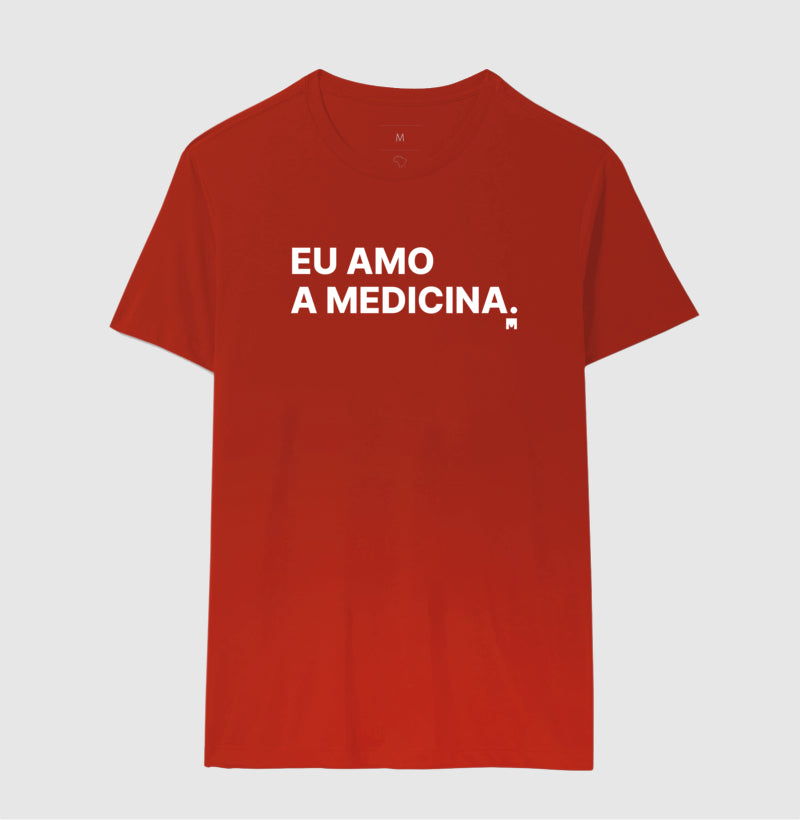 Camiseta Eu amo a medicina
