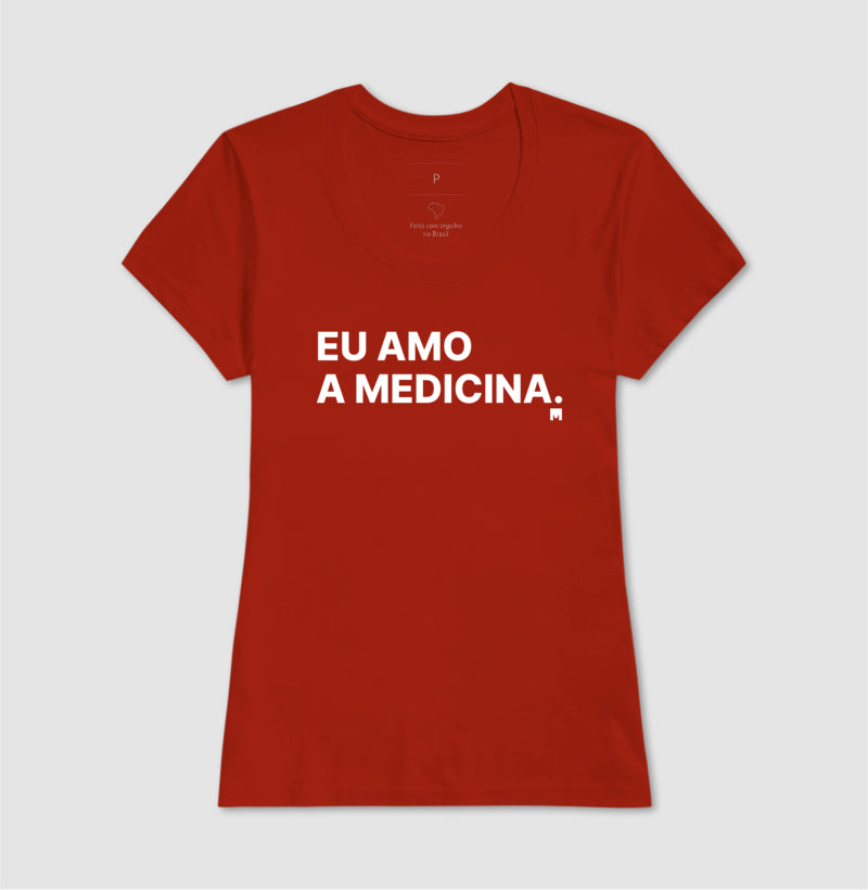 Camiseta Eu amo a medicina